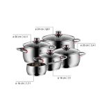 سرویس قابلمه 9 پارچه وی ام اف آلمان مدل WMF - Quallity One - Image 3
