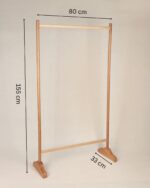 رگال لباس چوبی ساده - Image 2